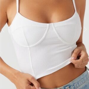 JOAH BROWN bustier white cami